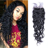 Parksonhair Natural Wave Human Hair 4x4 Lace Closure