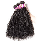 Parksonhair Jerry Curly Human Virgin Hair Weave 3Bundles/Pack