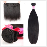 Parksonhair Straight Human Virgin Hair Weave 4 Bundles/Pack