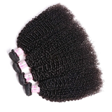 Parksonhair Kinky Curly Human Virgin Hair Weave 4 Bundles/Pack