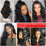 Body Wave Wig Short Wig Brazilian PrePlucked Lace Front Human Wigs 130% Remy Lace Wigs 13x4 Lace Front Human Hair Wigs