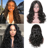 Parksonhair Natural Wave Lace Front Wigs Brazilian Human Hair Natural Color