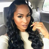 Parksonhair Loose Wave Human Hair 4 Bundles With 13*4 Lace Frontal