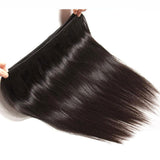 Parksonhair Straight Human Hair 4 Bundles With 4*4 Lace Closure