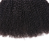 Parksonhair Kinky Curly Human Virgin Hair Weave 4 Bundles/Pack