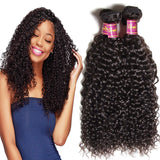 Parksonhair Jerry Curly Human Virgin Hair Weave 3Bundles/Pack