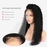 Parksonhair Lace Front Human Hair Wig Deep Curly Natural Color