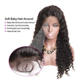 Parksonhair Lace Front Human Hair Wig Deep Wave Natural Color