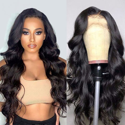 Body Wave Wig Short Wig Brazilian PrePlucked Lace Front Human Wigs 130% Remy Lace Wigs 13x4 Lace Front Human Hair Wigs