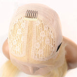 Body Wave Lace Front Wigs  Brazilian Remy Human Hair 613 Blonde Deep Part Wig Pre Plucked With Baby Hair