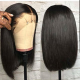 13x4 Blunt Cut Bob Wig Short Lace Front Human Hair Wigs Remy Brazilian Straight Bob Wigs With Baby Hair HD Transparent Wig