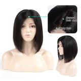 Straight Short Bob Lace Front Wigs Human Hair 13x4 Lace Frontal Wigs Pre-plucked With Baby Hair