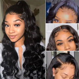 Loose Wave Wig Lace Front Human Hair Wigs Brazilian Human Hair Wigs Remy 360 Lace Frontal Wig Pre-Plucked Closure Wig for Women