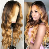 Parksonhair Highlight HD 5x5 Closure Wig Body Wave Human Hair Lace Closure Wig 4/27