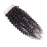 Parksonhair Kinky Straight Human Hair 4x4 Lace Closure