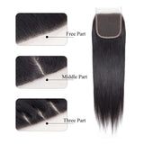 Parksonhair Straight Human Hair 6x6 Lace Closure