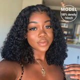 Deep Wave Short Bob Lace Front Wigs  Human Hair Wigs For Black Women Brazilian Bob Lace Wigs Pre Plucked with Baby Hair