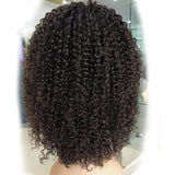 Afro Kinky Curly Short Bob Wigs Human Hair with Bangs