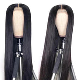 Lace Human Hair Wigs Brazilian Straight Lace Front Wig Pre Plucked Remy Middle Part Human Hair Lace Part Wig 8~28 Inch