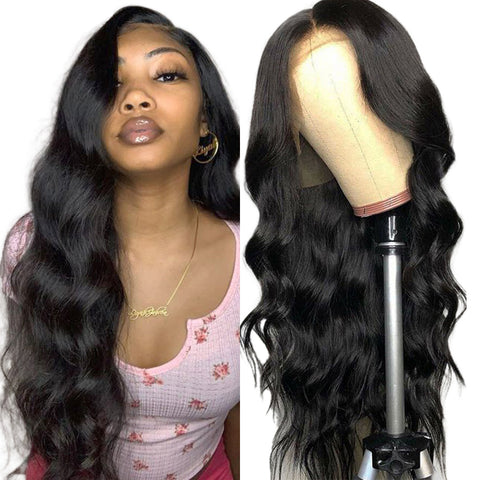 Body Wave Wig Short Wig Brazilian PrePlucked Lace Front Human Wigs 130% Remy Lace Wigs 13x4 Lace Front Human Hair Wigs