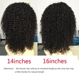 Afro Kinky Curly Short Bob Wigs Human Hair with Bangs