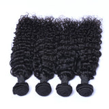 Parksonhair Deep Curly Human Virgin Hair Weave 4 Bundles/Pack