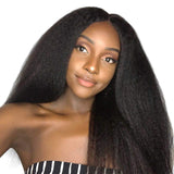 Parksonhair Kinky Straight Human Hair 13x4 Lace Frontal