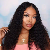 Parksonhair Deep Curly Human Hair 13x4 Lace Frontal