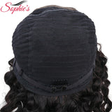 Deep Wave 4*4 Lace Closure Human Hair Wigs For Black Women Pre Plucked Hairline With Baby Hair Brazilian Non-Remy Hair