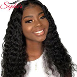 Deep Wave 4*4 Lace Closure Human Hair Wigs For Black Women Pre Plucked Hairline With Baby Hair Brazilian Non-Remy Hair