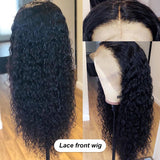 Deep Wave Lace Front Wig Human Hair Wigs 13x4 Short Bob Brazilian For Black Women Frontal Water Wave Lace Front Wig with Baby Hair