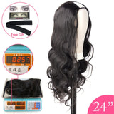 Free Shipping U Part Wig Human Hair 180 Density Glueless Human Hair Wigs 10A Brazilian Virgin Hair Body Wave Can Be Permed & Dye