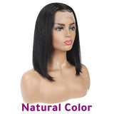 Ombre Lace Front Human Hair Wigs For Black Women 13x4 Straight Short Bob Wigs Blonde Burgundy 99J Brazilian Wig Soft Feel Hair