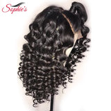 Deep Wave 4*4 Lace Closure Human Hair Wigs For Black Women Pre Plucked Hairline With Baby Hair Brazilian Non-Remy Hair