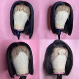 Straight Short Bob Lace Front Wigs Human Hair 13x4 Lace Frontal Wigs Pre-plucked With Baby Hair