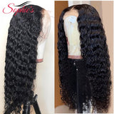 Deep Wave 4*4 Lace Closure Human Hair Wigs For Black Women Pre Plucked Hairline With Baby Hair Brazilian Non-Remy Hair