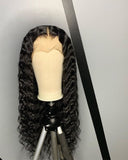 Deep Wave 4*4 Lace Closure Human Hair Wigs For Black Women Pre Plucked Hairline With Baby Hair Brazilian Non-Remy Hair