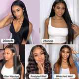 Long Straight Lace Front Wig  40 Inches Lace Front Human Hair Wigs Pre Plucked and Baby Hair Remy Brazilian Wig