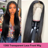 HD Lace Wig Lace Front Human Hair Wigs For Women  360 13X4 13X6 Transparent Lace Front Wig 30 inch 4X4 Closure Wig