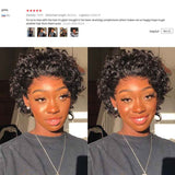 Pixie Cut Wig Human Hair Short Curly Pre Plucked Bleached Knots Wigs Bob Wig Lace Front Human Hair Wigs 13x4 Lace Frontal