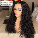 30inch Curly Human Hair Wig Lace Front Wigs Brazilian Kinky Curly Closure Wig 13x4 Lace Human Hair Wigs