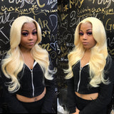 613 Frontal Wig Brazilian Straight Lace Front Human Hair Wigs For Black Women Honey Blonde Body Wave T Part Lace Front