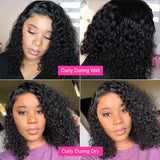 Curly Bob Lace Front Human Hair Wigs With Baby Hair Indian Water Wave 4x4 Lace Closure Wigs Short Jerry Curly Bob Wigs For Women