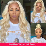 613 Blonde Lace Front Wig Human Hair Brazilian Body Wave Wig Lace Front Human Hair Wigs Remy Transparent Lace Wigs