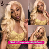 613 Blonde Lace Front Wig Human Hair Brazilian Body Wave Wig Lace Front Human Hair Wigs Remy Transparent Lace Wigs