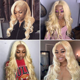 613 Blonde Lace Front Wig Human Hair Brazilian Body Wave Wig Lace Front Human Hair Wigs Remy Transparent Lace Wigs