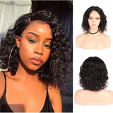 Jerry Curly Short Bob Lace Front Human Hair Wig Pre Plucked For Black Women Glueless 13x4 Deep Wave Frontal Wig Remy