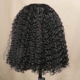 Jerry Curly Short Bob Lace Front Human Hair Wig Pre Plucked For Black Women Glueless 13x4 Deep Wave Frontal Wig Remy