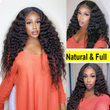 Loose Deep Wave Lace Front Wig For Black Women 180% 4x4 Lace Closure Wig  Human Hair Wigs Brazilian Transparent Lace Wigs