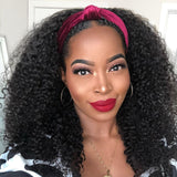 Kinky Curly Headband Wig Human Hair Wigs For Black Women Cheap Glueless Curly Human Hair Wigs Remy Brazilian Hair Wigs